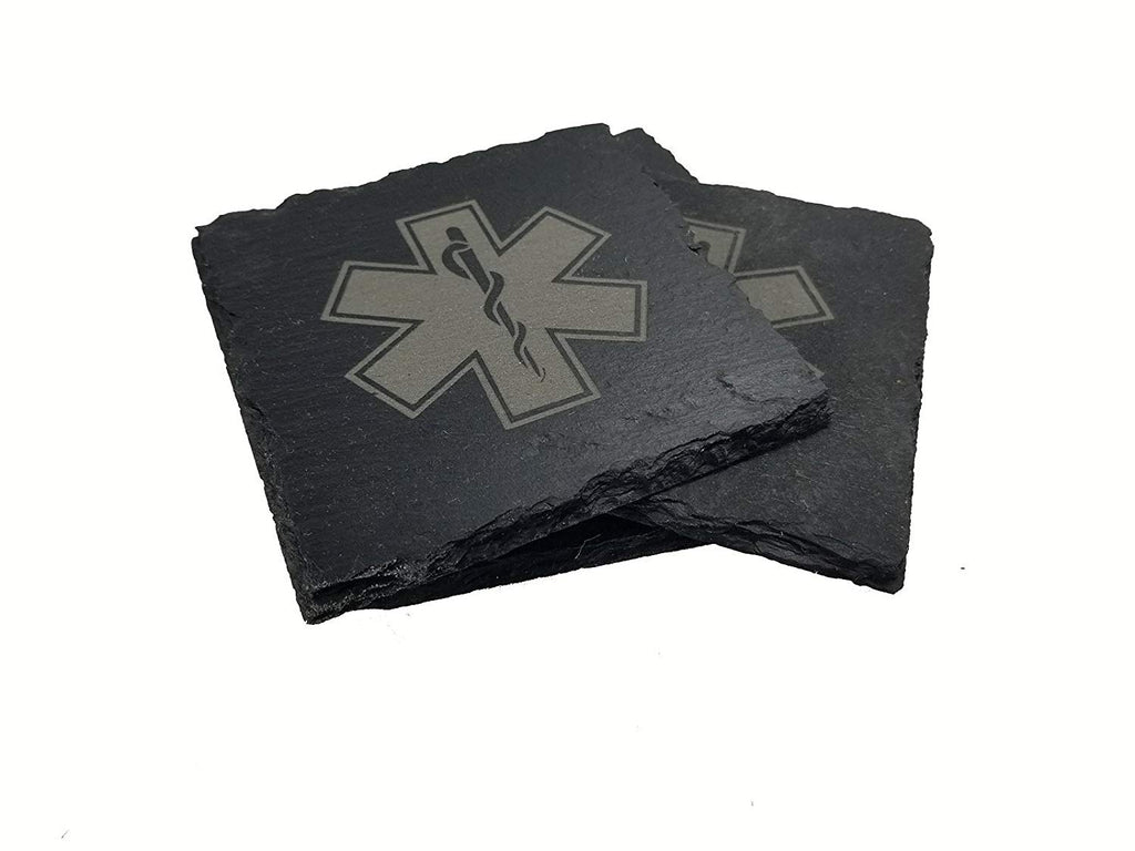 EMT/EMS/Paramedic Slate Coaster Set