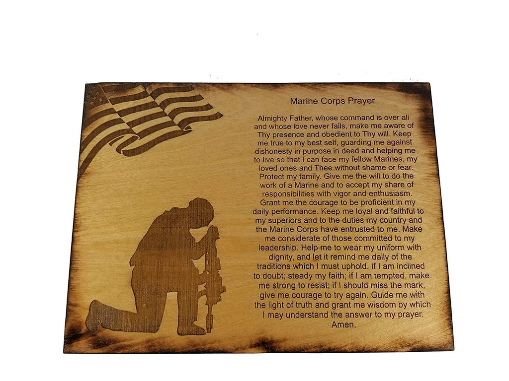 Marine Corps Prayer Sign - USMC Prayer - USMC Gift - 8.5 x 11.5 Marine Corps Prayer Sign