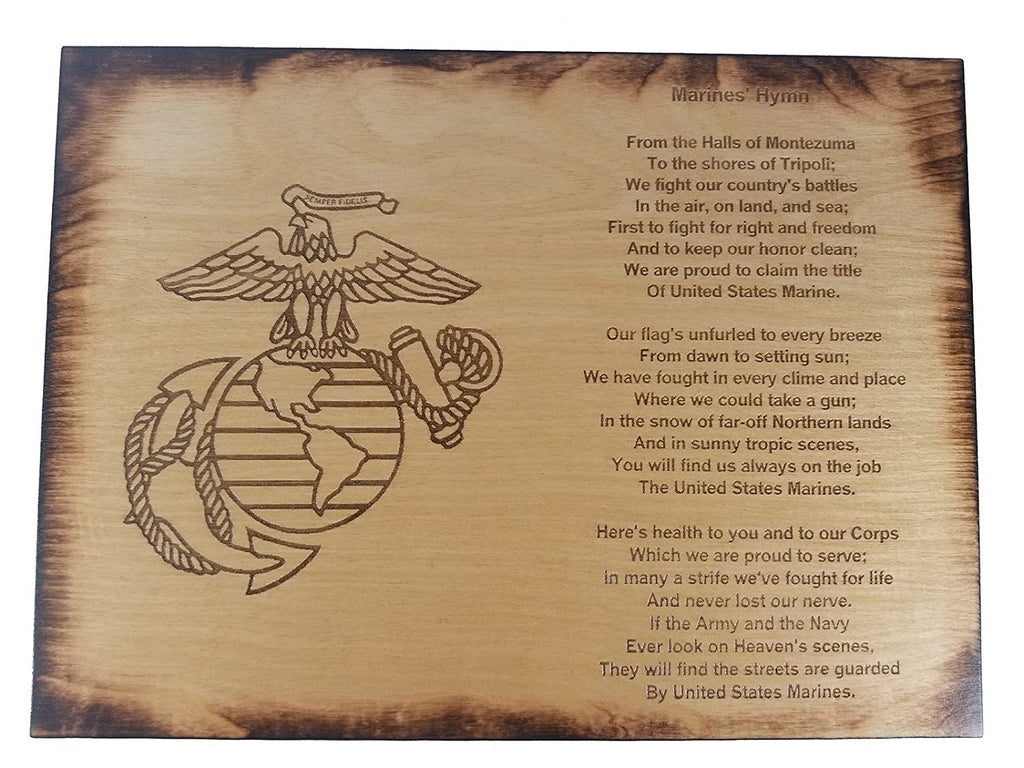 Marine Corps Hymn 8 5 X 11 5 Sign Marines Hymn Five1designs Marine Corps Hymn 8 5 X 11 5 Sign Marines Hymn Five1designs