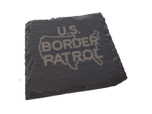 US Border Patrol Slate Coaster Set