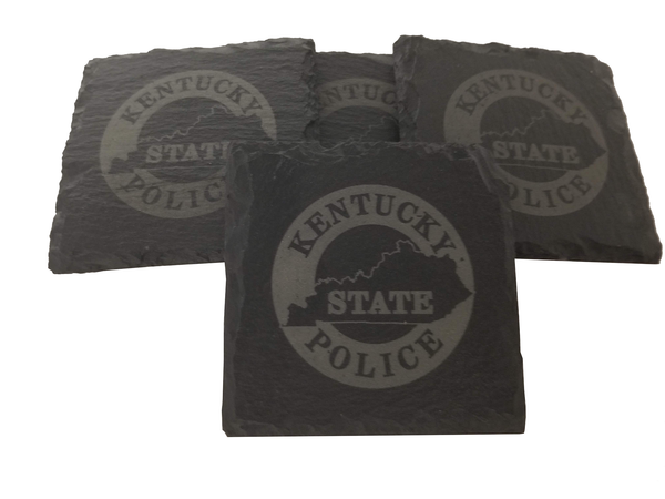 Kentucky State Police Slate Coaster Set