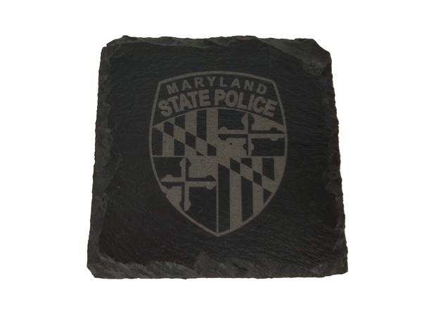 Maryland State Police Slate Coaster Set