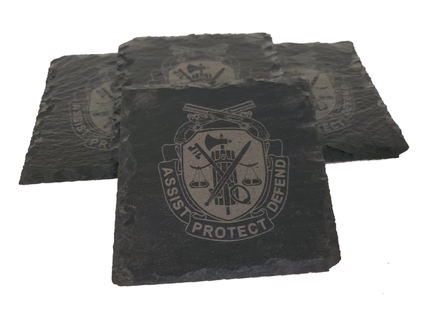 US Army Military Police - MP Slate Coaster Set