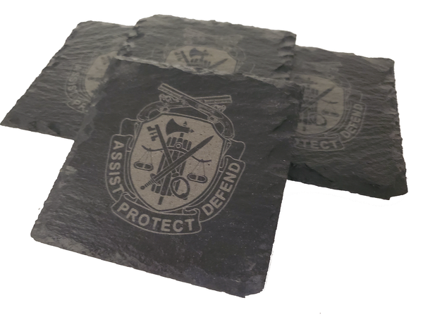 US Army Military Police - MP Slate Coaster Set