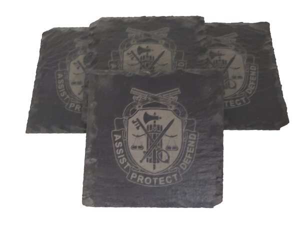 US Army Military Police - MP Slate Coaster Set