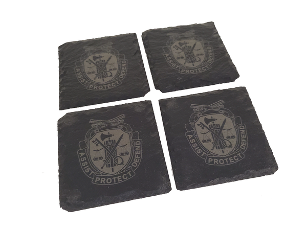 US Army Military Police - MP Slate Coaster Set