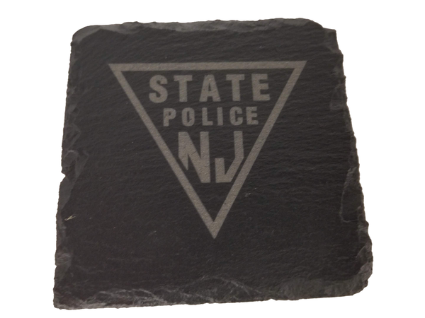 New Jersey State Police Slate Coaster Set