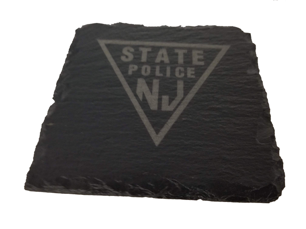 New Jersey State Police Slate Coaster Set