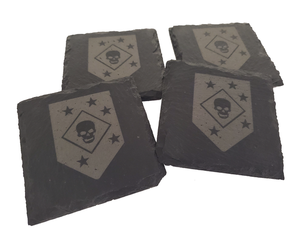 Marine Raiders Slate Coaster Set - USMC - MARSOC