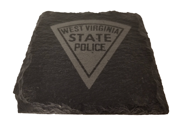 West Virginia State Police Slate Coaster Set