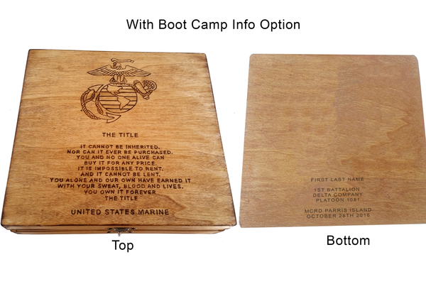 The Title - United States Marine Corps Keepsake Box